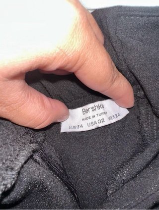Falda pantalón Bershka color negro