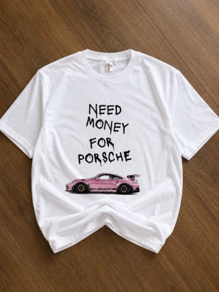 T-shirt gráfica Need Money for Porsche
