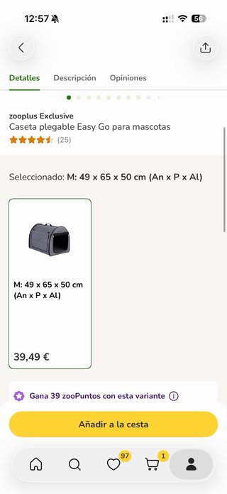 Caseta plegable para mascotas gris