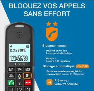 Teléfono DECT Alcatel XL685 Duo pantalla XL