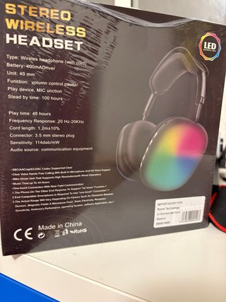 Auriculares i22 Stereo Wireless LED