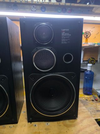 Pareja Altavoces Lenco L-400 Negro