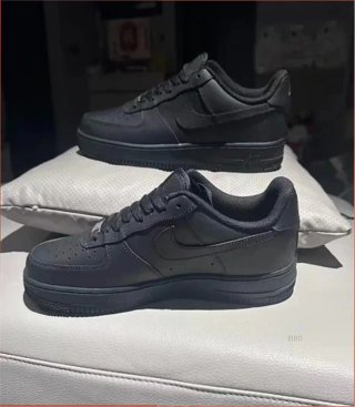 Nike Air Force 1 Talla 37.5 Negras