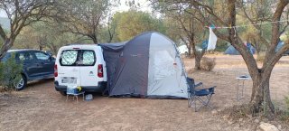Toldo furgoneta Easy Camp Fairfields gris/verde