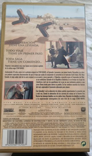 Lote 4 VHS Cine 90s (Star Wars, Vampiros...)