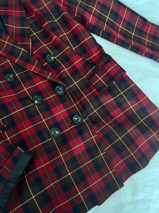 Traje Chaqueta y Falda Cuadro Escocés