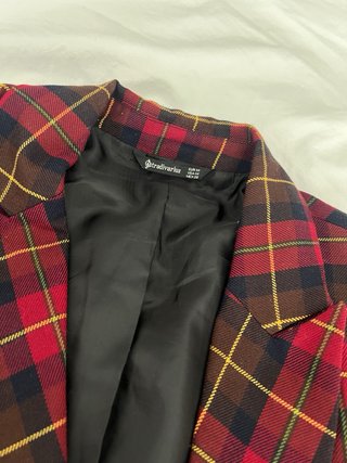 Traje Chaqueta y Falda Cuadro Escocés