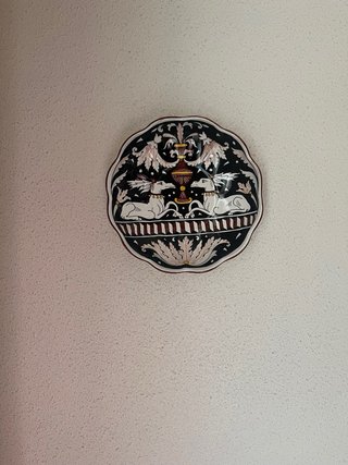 Piatti decorativi blu e bianchi