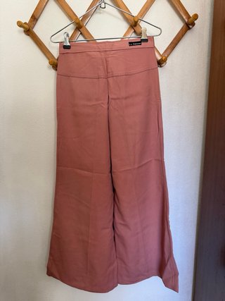 Calças La Finesse Rosa Wide Leg