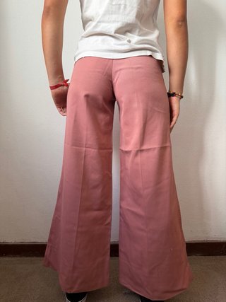 Calças La Finesse Rosa Wide Leg