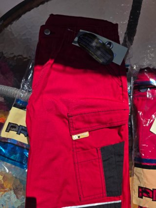 2 Pantalones de Trabajo MARCA Pro Series Rojos