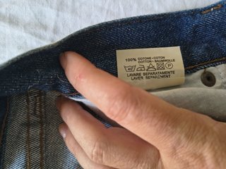 Gonna jeans Carrera con brillantini. Taglia 40.