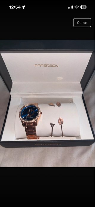 Reloj PATERSON Oro y Azul