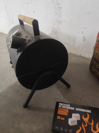 Kit Barbacoa Portátil con Carbón y Pastillas