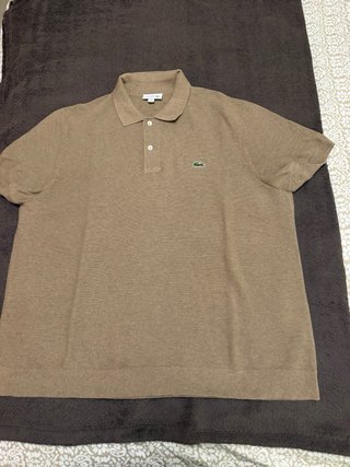 Polo Lacoste Beige Clásico Tejido jersey fino