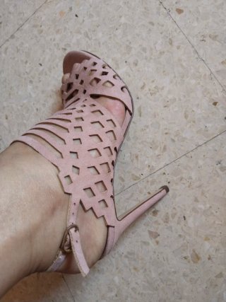 Sandalias rosa palo 39