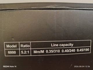 Carrete de pesca DC6000