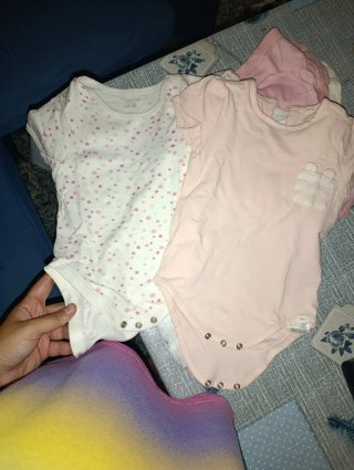 Lote 4 bodies bebé niña