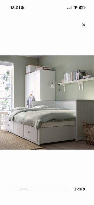Diván Hemnes Blanco Ikea
