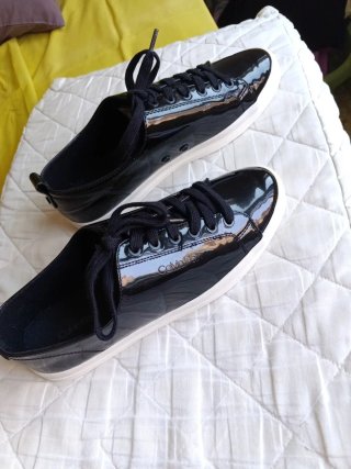 Zapatillas Calvin Klein Negras Charol