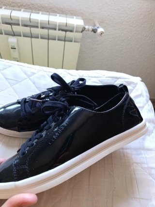 Zapatillas Calvin Klein Negras Charol