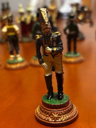 Ajedrez Napoleónico Metal 32 Piezas