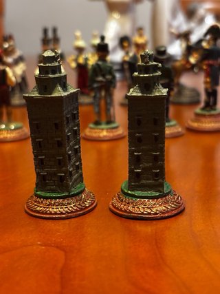 Ajedrez Napoleónico Metal 32 Piezas
