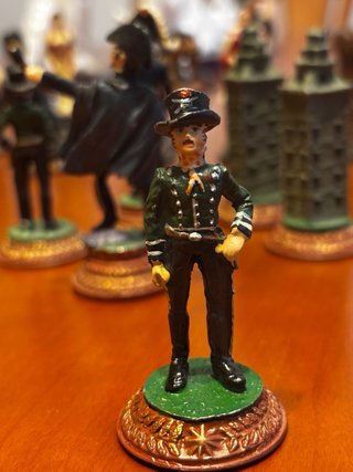 Ajedrez Napoleónico Metal 32 Piezas