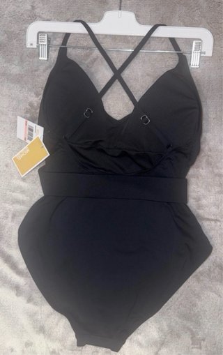 Bañador Michael Kors Talla M Negro Espalda Cruzada