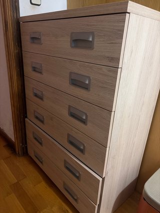 Cajonera de madera y metal 6 cajones