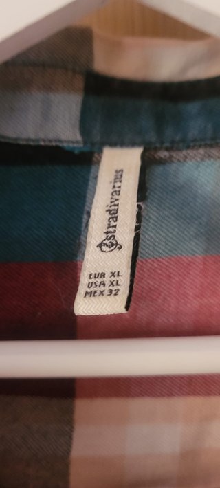 Camisa cuadros Stradivarius Talla XL