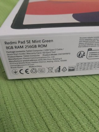 Tablet Redmi Pad SE 8GB RAM 256GB