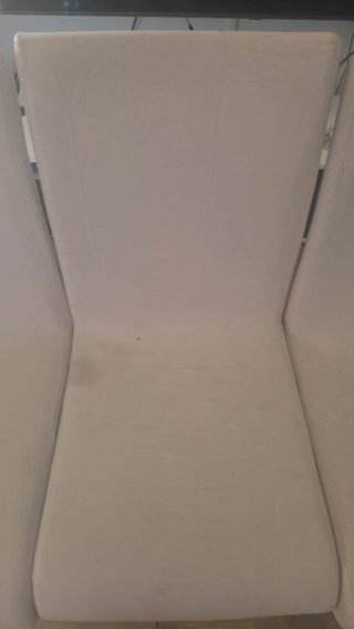 Comedor cristal y metal 4 sillas
