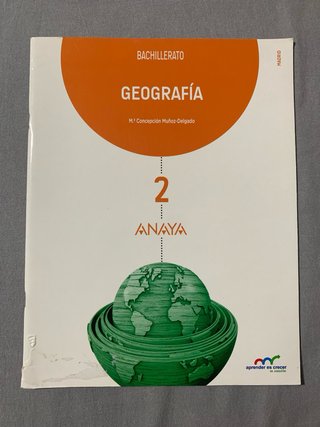 Libro Geografía Anaya 2° Bachillerato