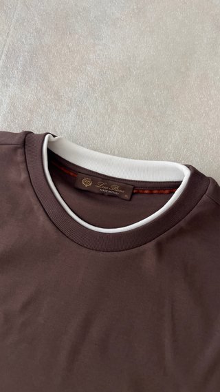 Loro Piana Camiseta Talla XL Marrón