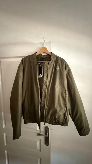Cazadora Bomber Adidas Verde Talla M