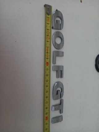 Letras Golf GTI Cromadas