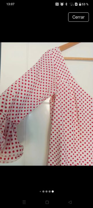 Vestido Flamenca Lunares Rosa y Rojo