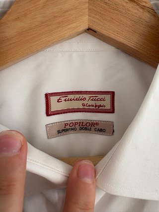 Camisa Emidio Tucci Blanca Talla L