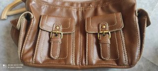 Bolso Mango Marrón Rectangular