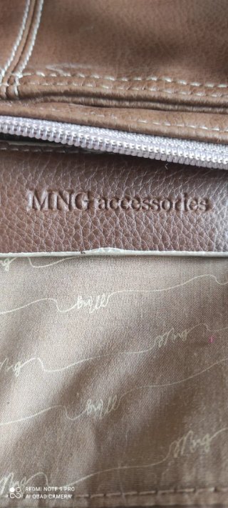 Bolso Mango Marrón Rectangular