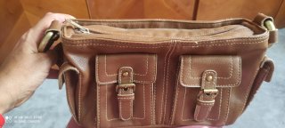 Bolso Mango Marrón Rectangular