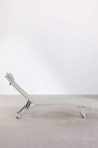 Sklum Tumbona reclinable en aluminio con cojín
