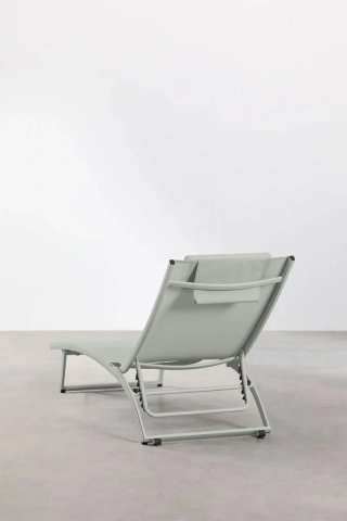 Sklum Tumbona reclinable en aluminio con cojín