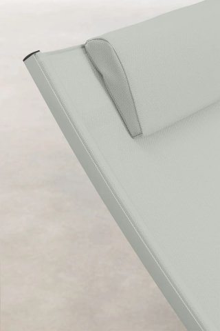 Sklum Tumbona reclinable en aluminio con cojín