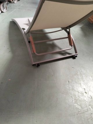 Sklum Tumbona reclinable en aluminio con cojín