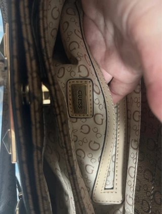 Bolso Guess Marrón y Dorado Nuevo ORIGINAL