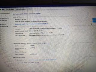 Ordenador Compaq 8GB RAM AMD A4+maletín