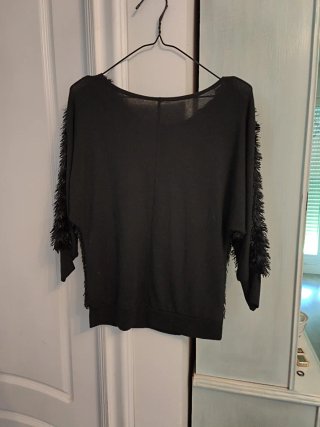 Jersey negro de pelo