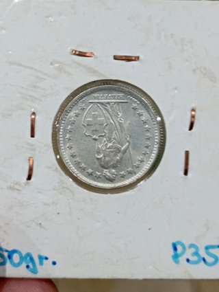 Lote 6 monete in argento da mezzo franco svizzero